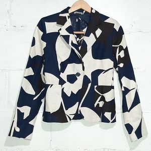 MaxMara %100 Linen one Button Blazer Jacket